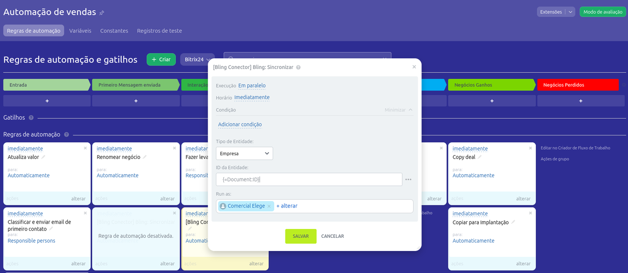 Configuração completa